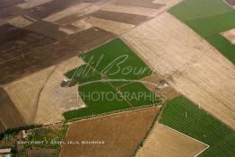 Image du Maroc Professionnelle de  L’agriculture au Maroc à Berchid dans la région de Casablanca vue du ciel, le 10 Octobre 2005. (Photo / Abdeljalil Bounhar) 